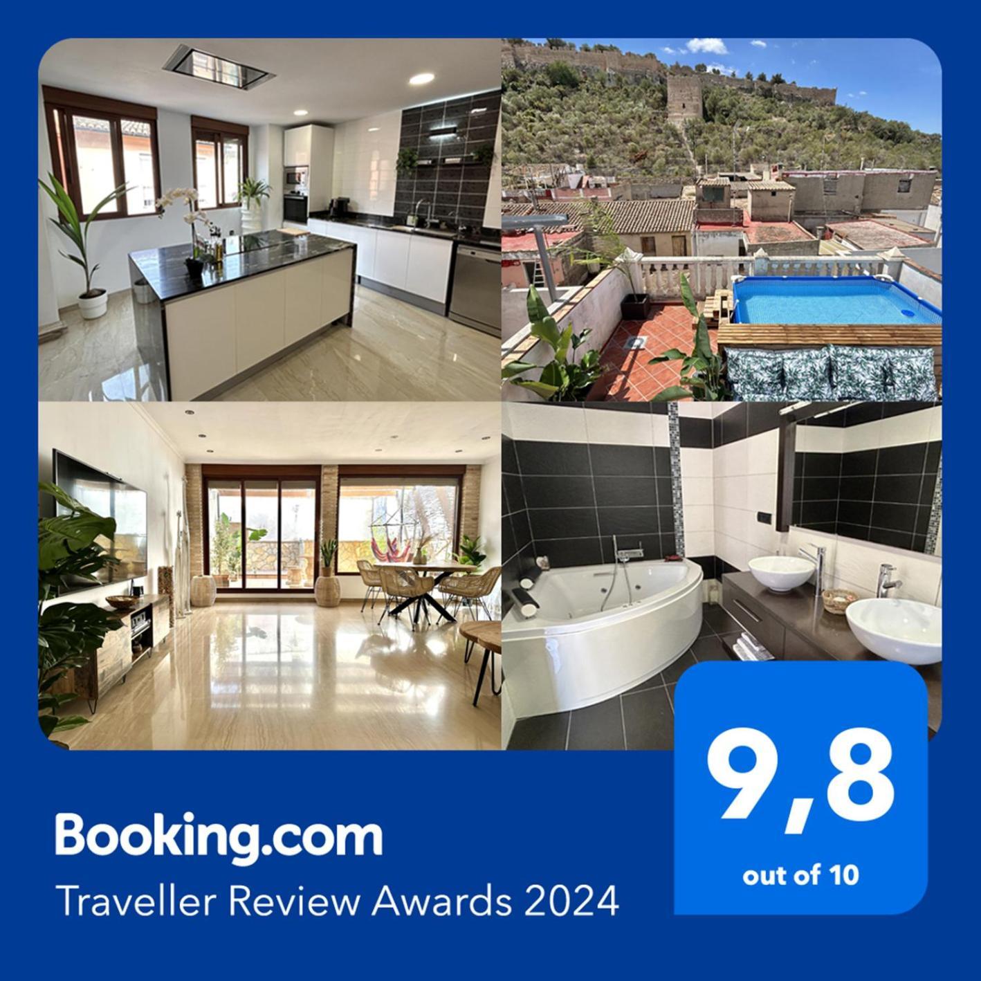 Casa Con Jacuzzi Y Piscina Con Vistas Al Castillo Corbera de Alcira ภายนอก รูปภาพ